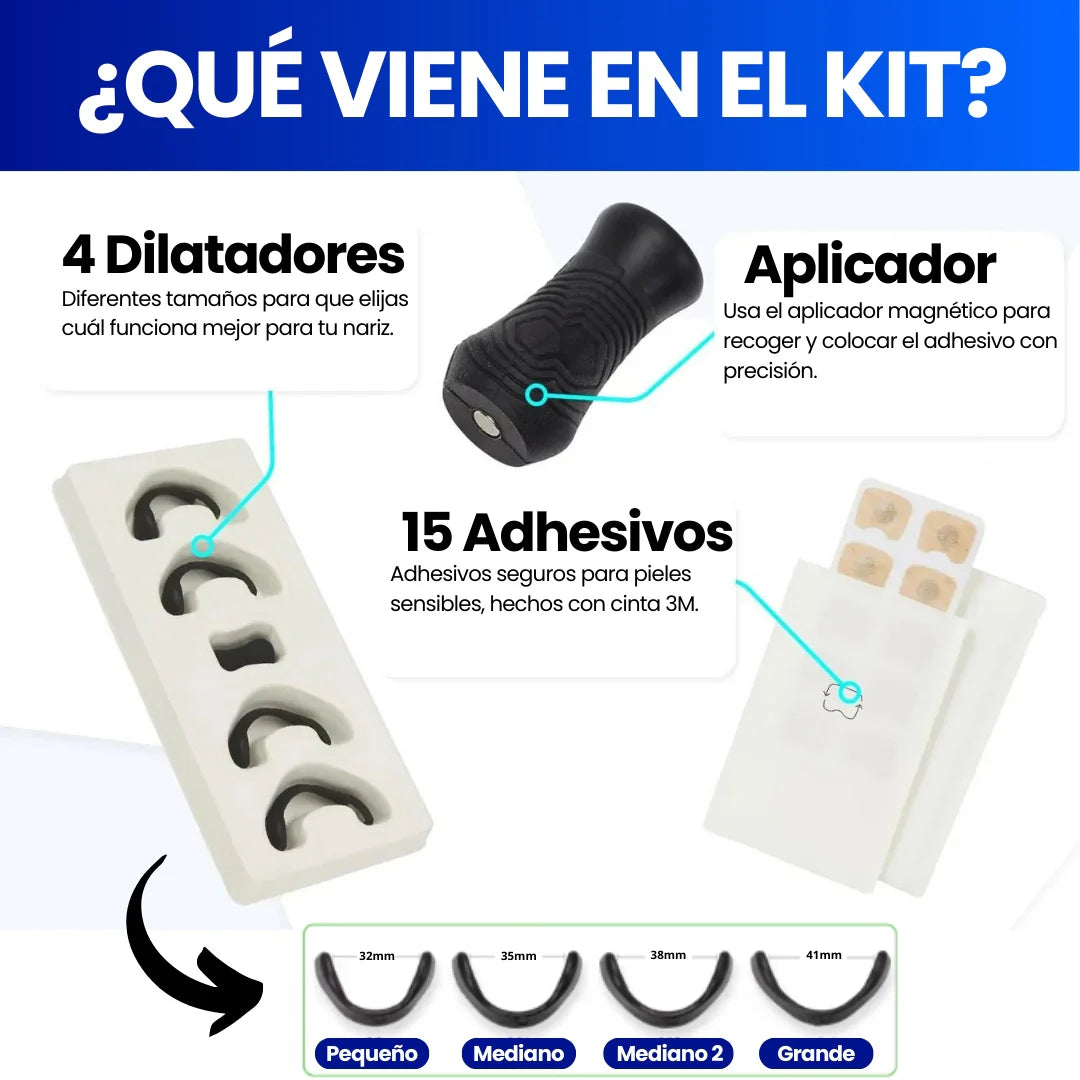 SiwaAir- Tiras nasales magnéticas para una respiración óptima